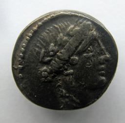 Romeinse Munt, Rome, 48 v.Chr | L. Hostilius Saserna. Heerser