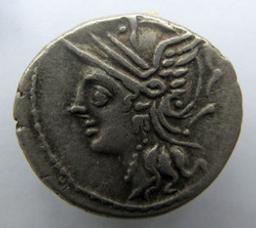 Romeinse Munt, Rome, 104 v. Chr | C. Coelius Caldus. Heerser