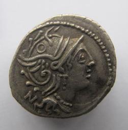 Monnaie romaine, Rome, 101 v. ChrRomeinse Munt, Rome, 101 v. Chr | C. Fundanius. Souverain