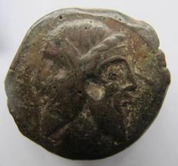 Monnaie romaine, Rome, 90 v. Chr. (onzeker)Romeinse Munt, Rome, 90 v. Chr. (onzeker) | Q. Titius. Ruler