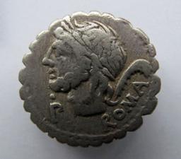 Romeinse Munt, Rome, 106 v. Chr | L. Memmius Gallus. Heerser