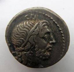 Romeinse Munt, Rome, 76-75 v. Chr | Cn. Lentulus. Heerser
