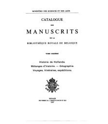 Catalogue des manuscrits de la Bibliothèque royale de Belgique | Lyna, Frédéric (1888-1970). Auteur