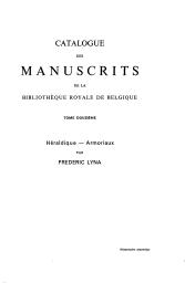 Catalogue des manuscrits de la Bibliothèque royale de Belgique | Lyna, Frédéric (1888-1970). Author