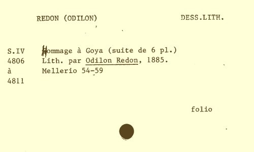 Hommage à Goya | Redon, Odilon (1840-1916). Graveur