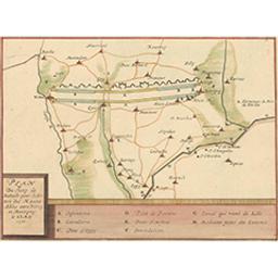 Plan du champ de battaille pour l'armée des Hauts-Allies entre Vitry et Montigny le 28. May 1710 | Van Hulthem, Charles (1764-1832). Vorige eigenaar