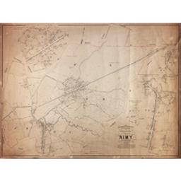 Plan parcellaire de la commune de Nimy | Popp, Philippe Christian (1805-1879)