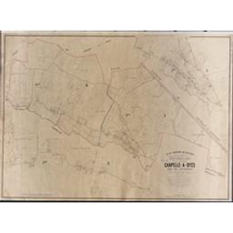 Plan parcellaire de la commune de Chapelle-à-Oyes | Popp, Philippe Christian (1805-1879)