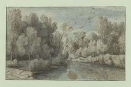 Woodscape with river | Vadder, Lodewijk de (1605-1655). Illustrateur