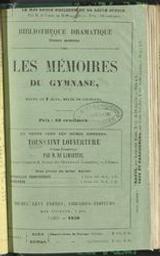 Les mémoires du gymnase | Dumanoir, Philippe (1806-1865). Author