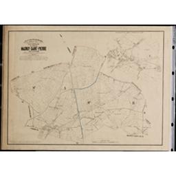 Plan parcellaire de la commune de Masnuy-Saint-Pierre | Popp, Philippe Christian (1805-1879)