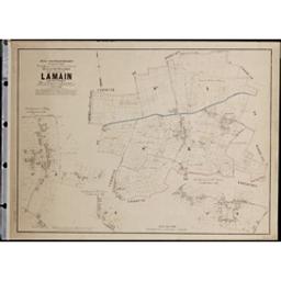 Plan parcellaire de la commune de Lamain | Popp, Philippe Christian (1805-1879)
