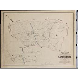 Plan parcellaire de la commune de Lanquesaint | Popp, Philippe Christian (1805-1879)