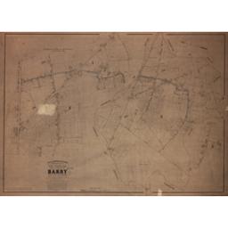 Plan parcellaire de la commune de Barry | Popp, Philippe Christian (1805-1879)