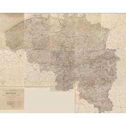 Carte topographique de la Belgique | Gérard, Paul (1796-1866). Directeur de la publication