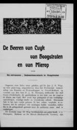 De heeren van Cuyk van Hoogstraten en van Mierop | Adriaensen, Edward. Auteur