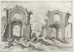 Second View of the Baths of Diocletian | Cock, Hieronymus (1518-1570). Graphiste