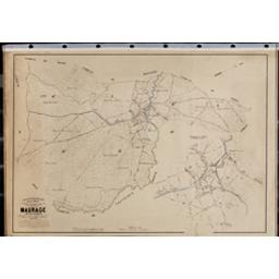 Plan parcellaire de la commune de Maurage | Popp, Philippe Christian (1805-1879)
