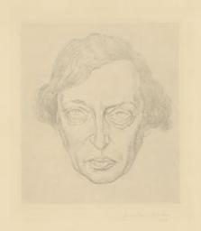 Portrait de Karel van de Woestyne (1878-1929), écrivain flamand, frère du peintre Gustave van de Woestyne | Van de Woestyne, Gustave (1881-1947) - peintre belge. Graveur