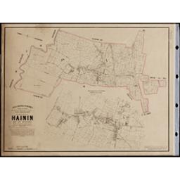 Plan parcellaire de la commune de Hainin | Popp, Philippe Christian (1805-1879)