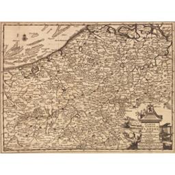 Carte du comté de Flandre | Vander Aa, Pieter (fl. 1682-1733). Uitgever