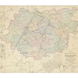 Carte hydrographique, routière et administrative du Brabant | Vandermaelen, Philippe (1795-1869) - Géographe et cartographe
