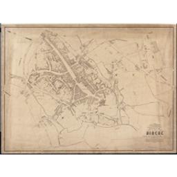 Plan parcellaire de la ville de Binche | Popp, Philippe Christian (1805-1879)