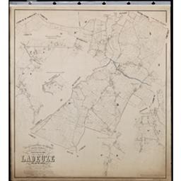 Plan parcellaire de la commune de Ladeuze | Popp, Philippe Christian (1805-1879)