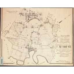 Plan parcellaire de la commune de Autryve | Popp, Philippe Christian (1805-1879)