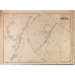 Plan parcellaire de la commune de Orcq | Popp, Philippe Christian (1805-1879)