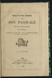Don Pasquale | Auvray. Auteur