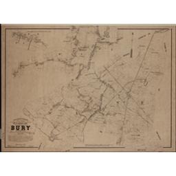 Plan parcellaire de la commune de Bury | Popp, Philippe Christian (1805-1879)