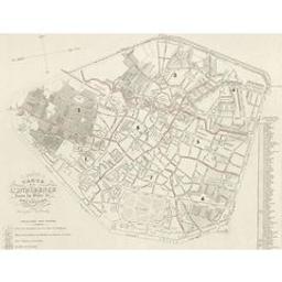 Carte de l'indigence dans la ville de Bruxelles | Quetelet, Adolphe Lambert Jacques (1796-1874)