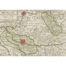 De heerlykheid Mechelen nevens haar onderhoorig gebied volgens de nieuwste waarneminge | Elwe, Jan Barend (flor. 1777-1815). Uitgever
