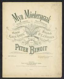 Myn Môederspraak | Benoit, Peter (1834-1901)