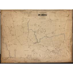 Plan parcellaire de la commune de Arc-Ainières | Popp, Philippe Christian (1805-1879)