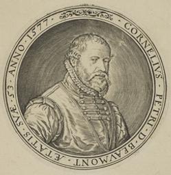 Portrait of Beaumont Cornelis Peetersz. De | Wierix, Johannes (1549-ca 1620). Graveur