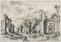 The Baths of Diocletian | Cock, Hieronymus (1518-1570). Aquafortiste