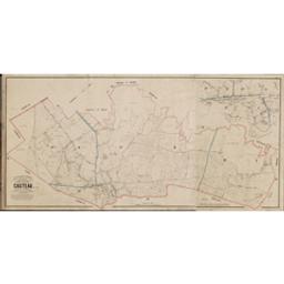 Plan parcellaire de la commune de Casteau | Popp, Philippe Christian (1805-1879)