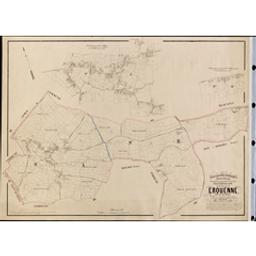 Plan parcellaire de la commune de Erquenne | Popp, Philippe Christian (1805-1879)