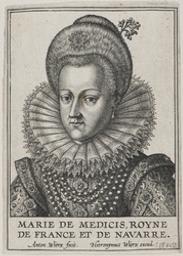 Portrait of Marie De Medici, Queen of France | Wierix, Anton II (Flemish printmaker, 1555/1559-1604). Éditeur intellectuel