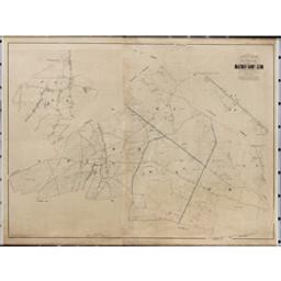 Plan parcellaire de la commune de Masnuy-Saint-Jean | Popp, Philippe Christian (1805-1879)