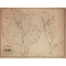 Plan parcellaire de la commune de Aulnois | Popp, Philippe Christian (1805-1879)