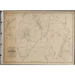 Plan parcellaire de la commune de Loverval | Popp, Philippe Christian (1805-1879)