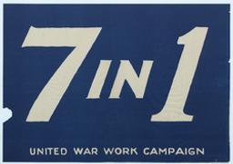 United war work campaign 7 in 1 | Anonyme. Lithographe