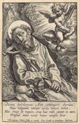 The Ecstasy of St Francis of Assisi | Wierix, Hieronymus (Antwerp, 1553 - 1619). Redacteur / Bezorger / Tekstuitgever