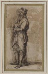 Study of a standing man | Rosa, Salvator (1615-1673). Artiest. Toegeschreven aan