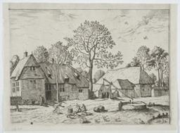 Farms with Draw Well | Master of the Small Landscapes (Flemish draftsman and painter, active mid-16th century). Artiste