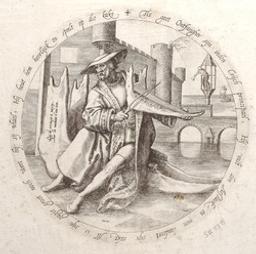La musique du riche est toujours agréable, meme s'il joue sur une machoire d'animal | Bruegel, Pieter, I (ca.1525 - 1569). Auteur