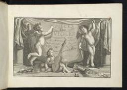 Pieces de viole composées par M. Marais ordin[ai]re de la musique de la chambre du Roy. Gravé par F. du Plessy | Marais, Marin (1656-1728). Componist. Uitgever